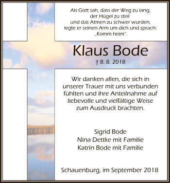 Traueranzeigen Von Klaus Bode Trauer HNA De