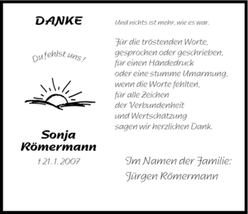 Traueranzeige von Sonja Roemermann von HNA