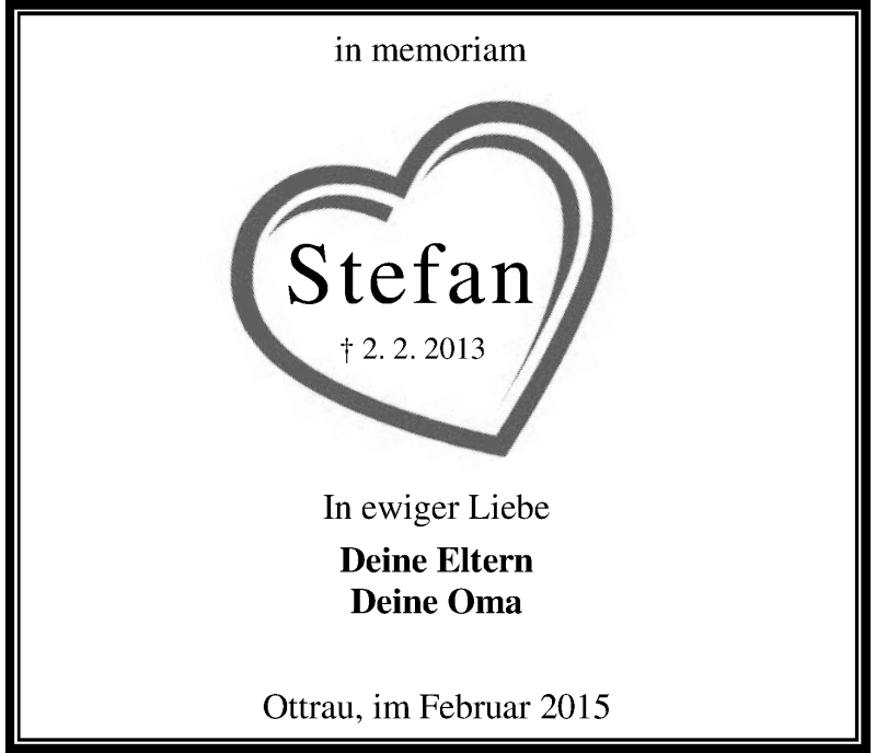  Traueranzeige für Stefan Oppermann vom 02.02.2015 aus HNA