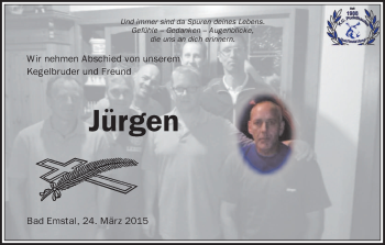Traueranzeige von Jürgen  von HNA