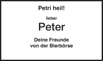 Traueranzeige von Peter  von HNA