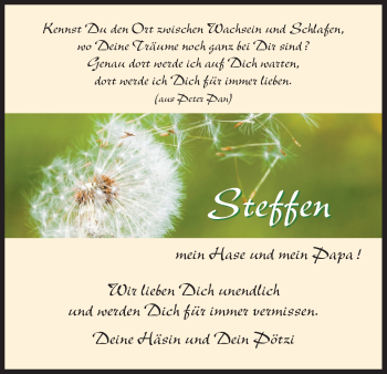 Traueranzeige von Steffen Bertram von HNA