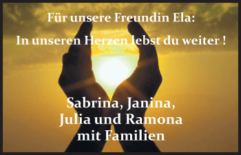 Traueranzeige von Ela  von HNA