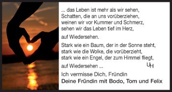 Traueranzeige von Fründin  von HNA