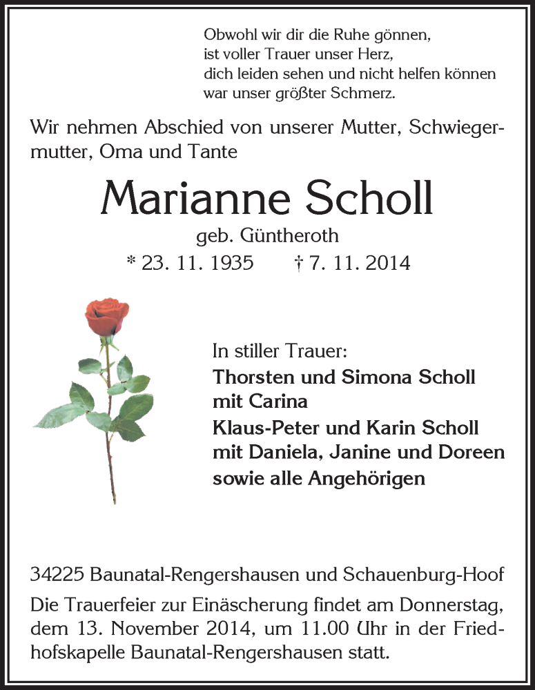 Marianne scholl deals