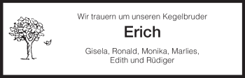 Traueranzeige von Erich Unbekannt von HNA