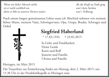 Traueranzeige von Helene Maier von HNA