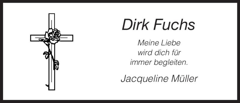  Traueranzeige für Dirk Fuchs vom 26.03.2011 aus HNA