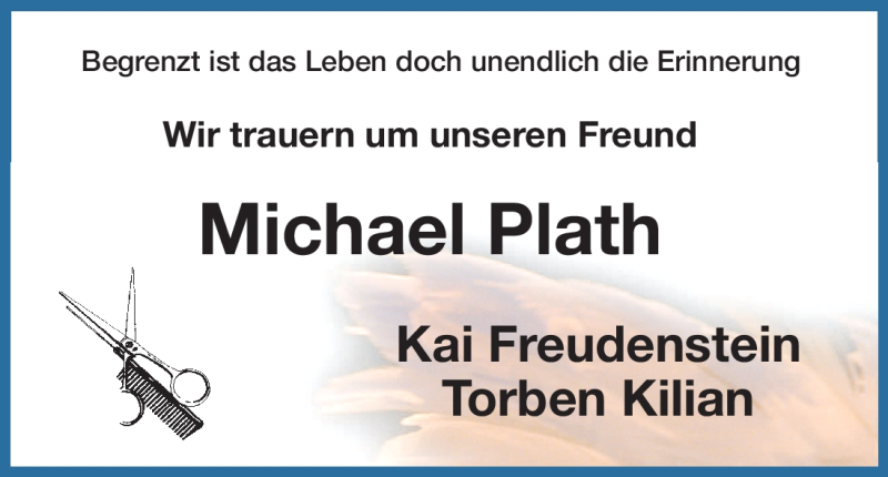  Traueranzeige für Michael Plath vom 17.08.2009 aus HNA