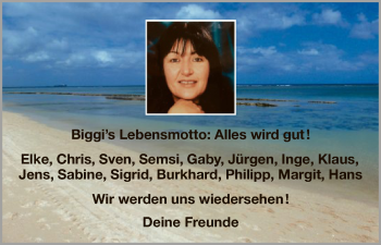 Traueranzeige von Biggi  von HNA
