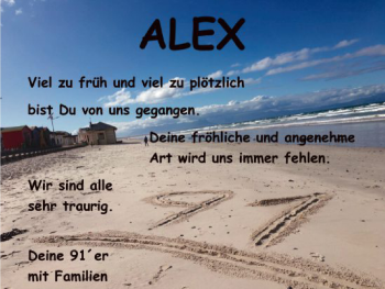Traueranzeige von Alex  von HNA