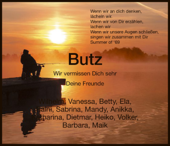 Traueranzeige von Butz  von HNA