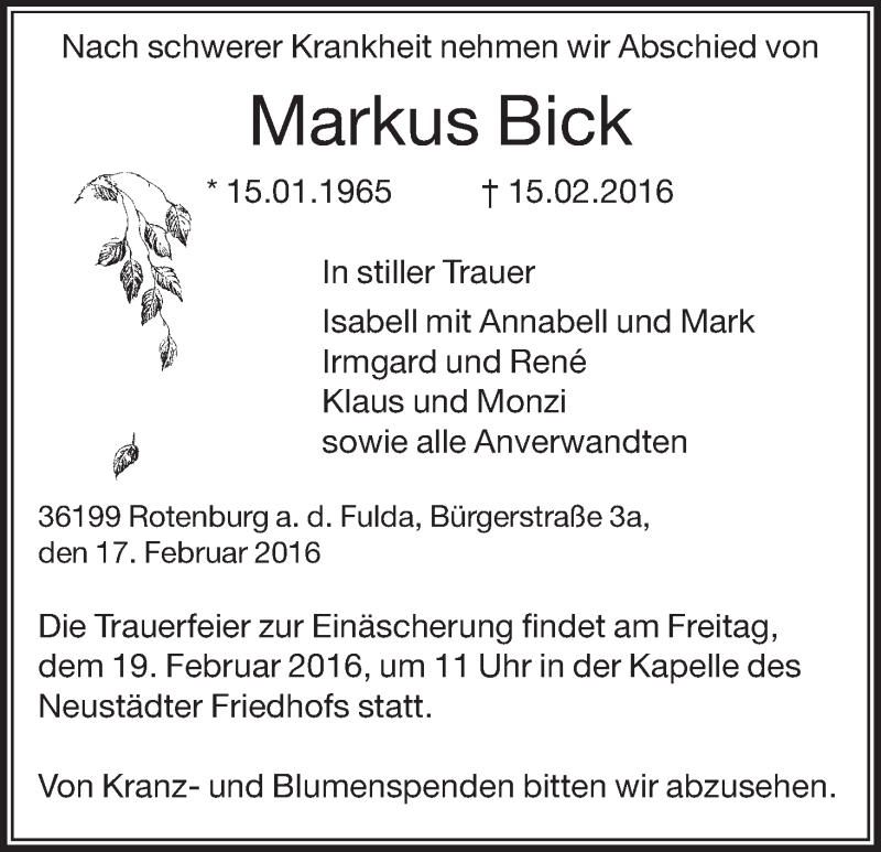  Traueranzeige für Katharina Kilian vom 17.01.2013 aus HNA