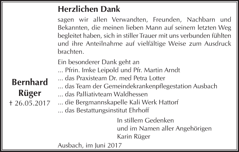  Traueranzeige für Ludwig Ehle vom 12.02.2013 aus HNA