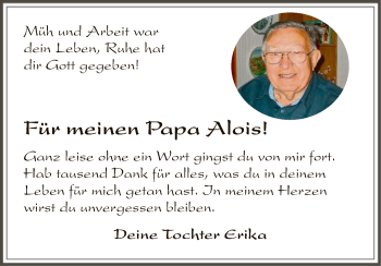 Traueranzeige von Alois  von HNA