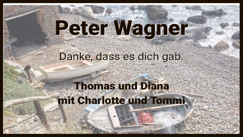  Traueranzeige für Peter Wagner vom 02.03.2019 aus HNA