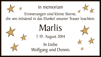 Traueranzeige von Marlis Tietz von HNA