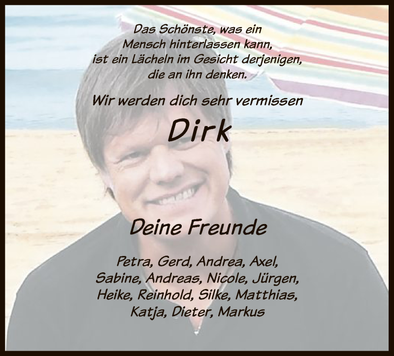  Traueranzeige für Dirk Heller vom 11.01.2020 aus HNA