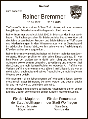 Traueranzeige von Karl-Heinz Ise von HNA