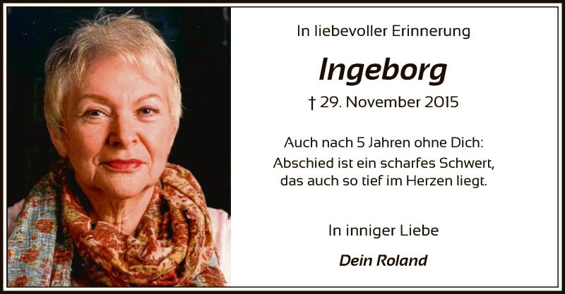  Traueranzeige für Ingeborg Steinfadt vom 28.11.2020 aus HNA