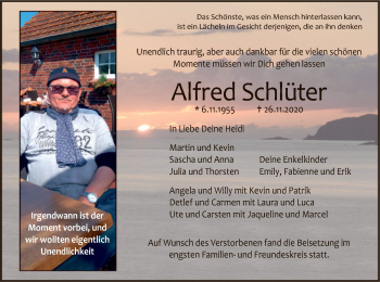 Traueranzeige von Alfred Schlüter von HNA
