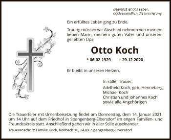 Traueranzeige von Otto Koch von HNA