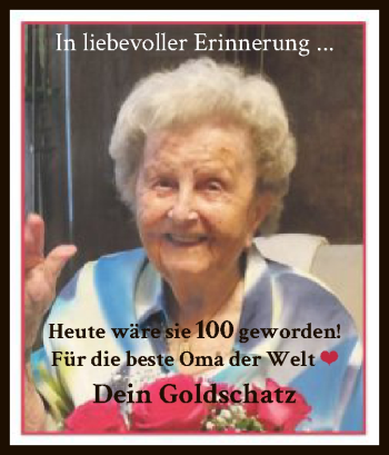 Traueranzeige von Oma  von HNA