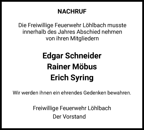 Traueranzeige von Im Gedenken 2023 von HNA