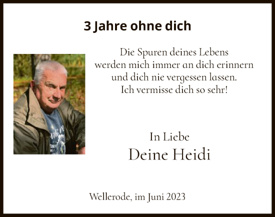 Traueranzeige von ohne dich  von HNA