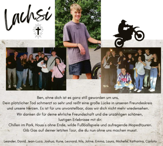 Traueranzeige von Ben  von HNA