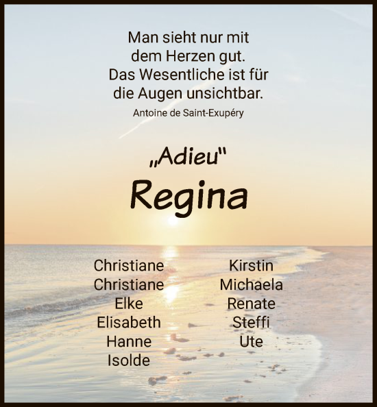 Traueranzeige von Regina Göbel von HNA